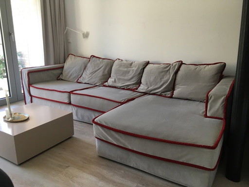 Casamilano pillopipe gray design corner sofa fabric