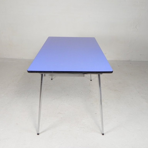 Formica table, desk with 2 drawers, 1950s – Dining tables, Plastic, Iron (photo 11 of 19)