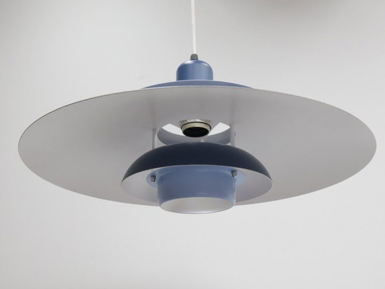 Image 1 of Vintage bowl lamp | Danish | Shades of blue