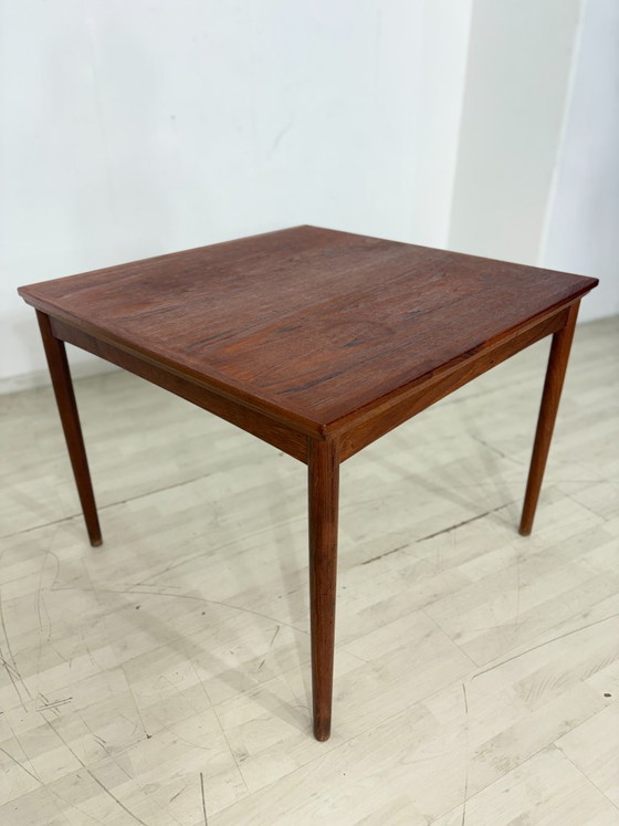 Image 1 of Deense teakhouten eettafel / Teakhouten eettafel uit de jaren 60 / Eettafel in mid-century stijl / Vintage teakhouten eettafel