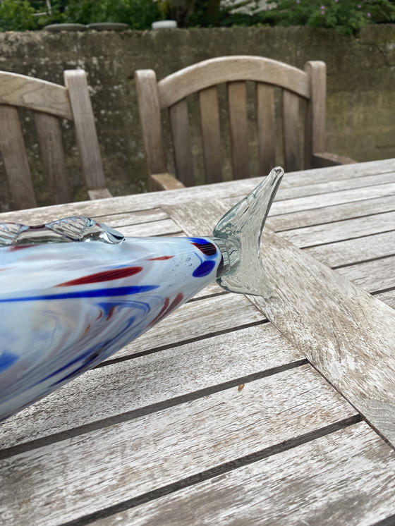 Image 1 of Verre de Murano Grand poisson années 60