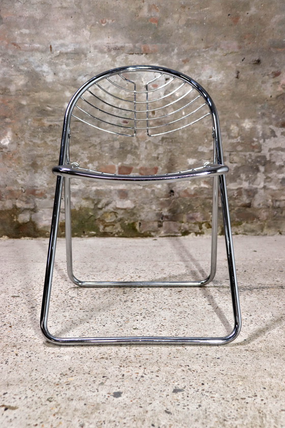 Image 1 of 2x Chrome Folding Chair