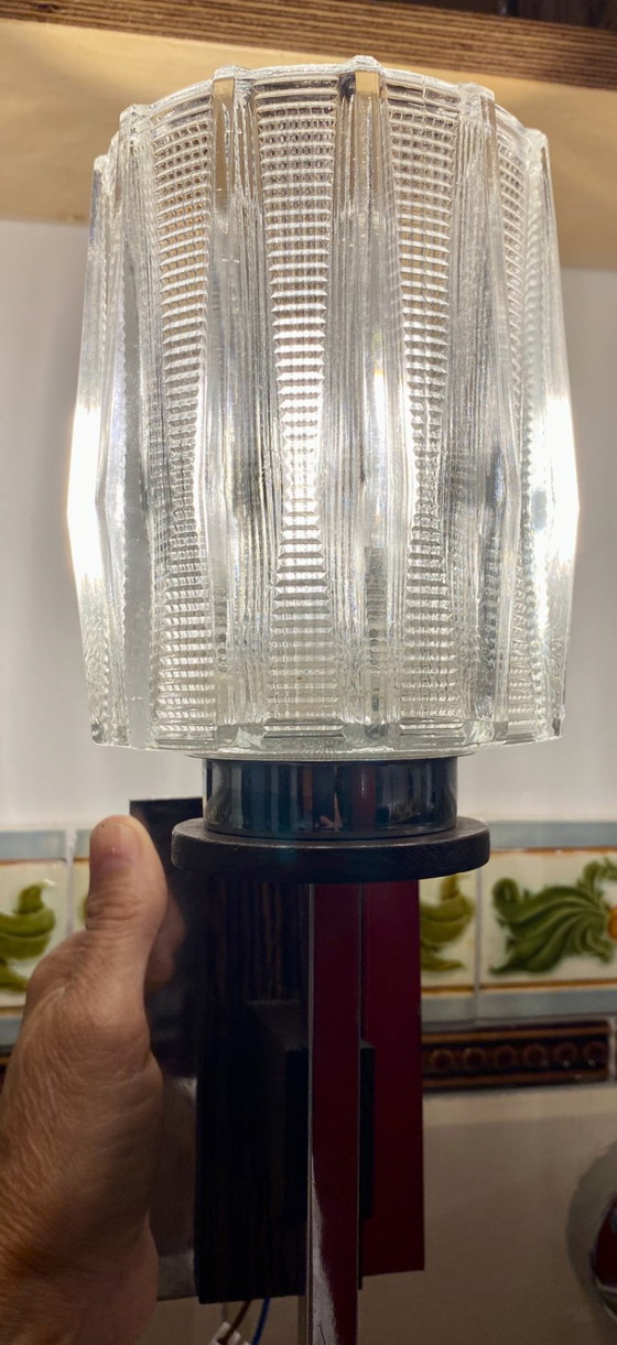 Coppia di applique da parete in stile brutalista scandinavo di metà secolo (anni '60-'70) – Glass, Metal (photo 11 of 11)