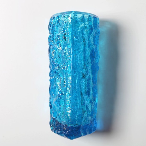 Image 1 of Vintage Ice Blue Glass Vase Moravia by Vladislav Urban: Mid-Century Modern Czech Design