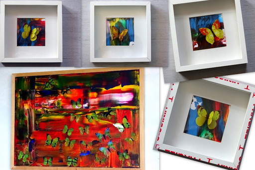 CB. Collage papillon orgie