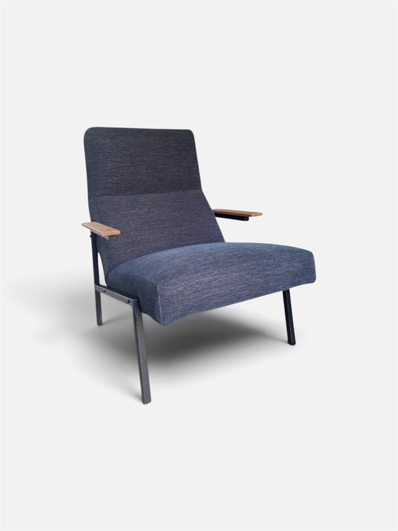 Poltrona lounge Martin Visser Sz67, anni '60., Poltrone, Metallo, Tessile, Nero (foto 6 di 7)