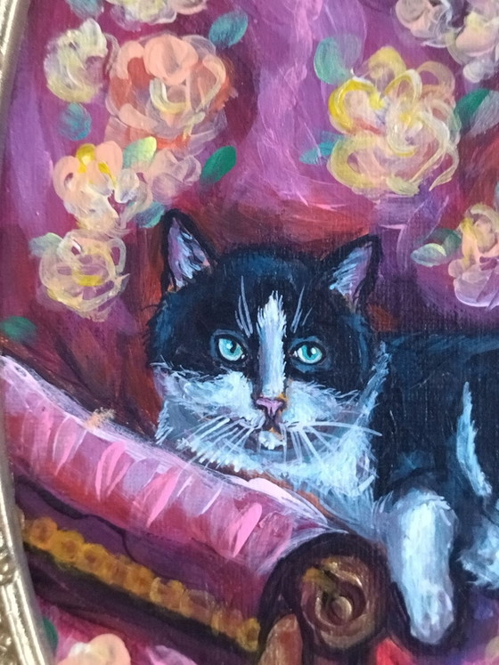 Quadro pittura gatto Arte Naïf – Ksenia Bondarenko, Ceramica, Tela (photo 4 of 10)