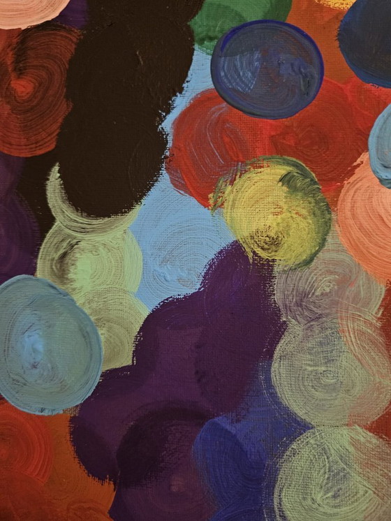 Image 1 of Large Abstract Painting – Constellations in Motion  – T.C. Freiberger – Contemporary Expressionism