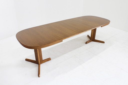 Table à manger ovale extensible vintage danoise XXL