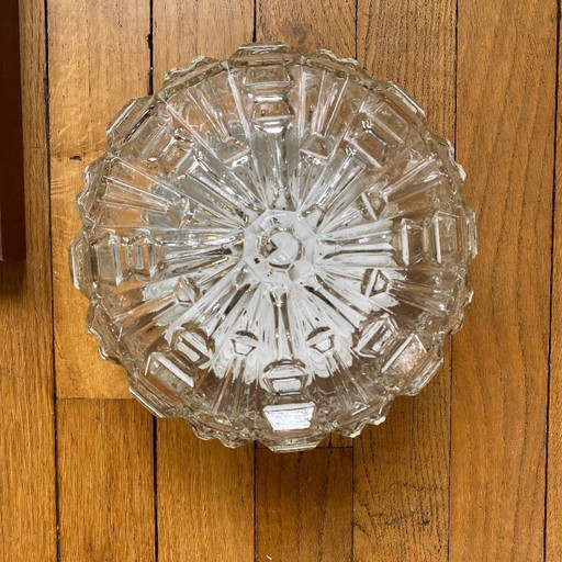 lampada da parete o da soffitto in vetro a oblò minimalista