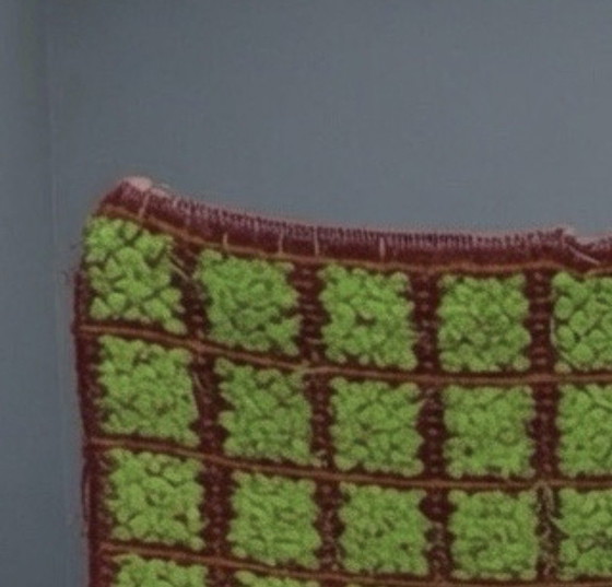 Image 1 of Handmade Moroccan Berber Rug 231 × 139 cm – 100% Wool Hand Knotted Green & Purple Rug