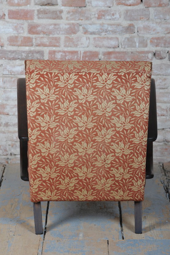 Originele art-deco fauteuil, van J. Halabala voor UP Zavody, beukenhout, Tsjechië, jaren 1930. – UP Závody (photo 4 of 12)