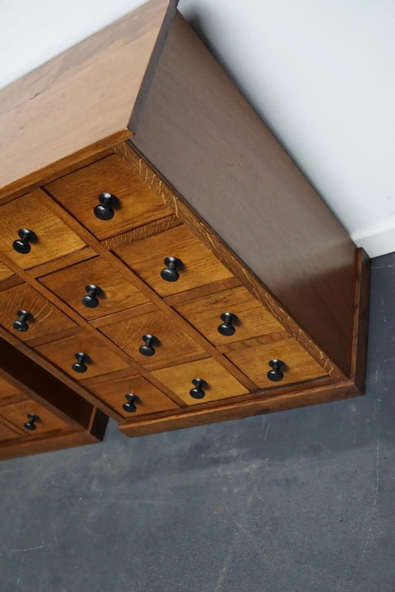 Image 1 of Set di mobili da farmacia in rovere francese d'epoca, anni '30