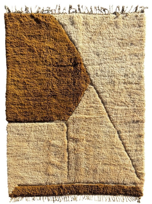 Lussuoso tappeto berbero marocchino in lana 210x300 cm – Tappeto berbero per interni e soggiorno