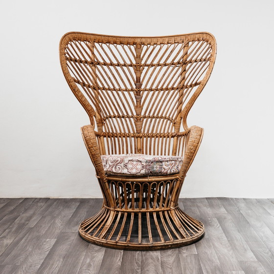 Image 1 of Gio Ponti Lio Carminati Bonacina Poltrona Vimini Design Mid-Century 1950