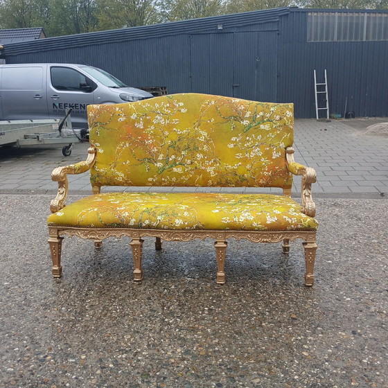 Image 1 of Antique Louis XIV sofa.