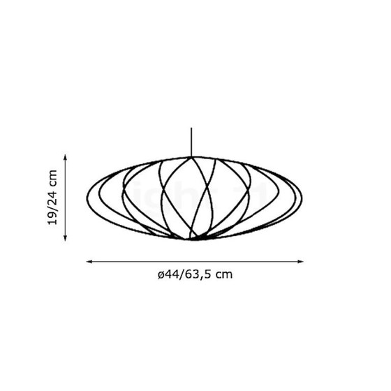 Image 1 of Nelson Saucer Crisscross Bubble Pendant Small Off White / HAY