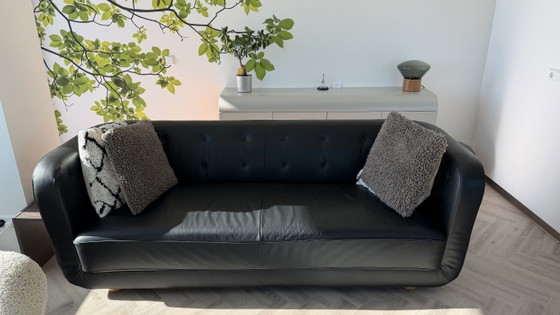 Schwarzes Ledersofa von Flemming lassen – bylassen (Audo), 3-5 Sitzer Sofas (photo 2 of 5)