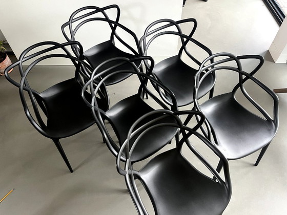 Image 1 of 4 chaises Kartell Masters - Noires