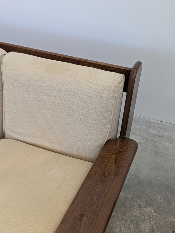 Image 1 of Divano - Legno, tessuto - Set da soggiorno - Divano 3 posti e 2 poltrone