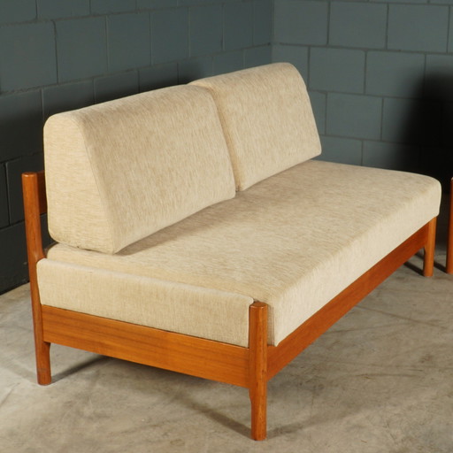 Ensemble de bancs à clapet danois - Den Blaa Fabrik - 1960s