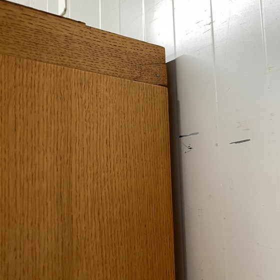 Image 1 of Bijzonder vormgegeven vintage j`60 kledingkast linnenkast hang leg