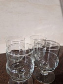 Vintage Willem Heesen Royal Leerdam Aruba glazen Set van 4