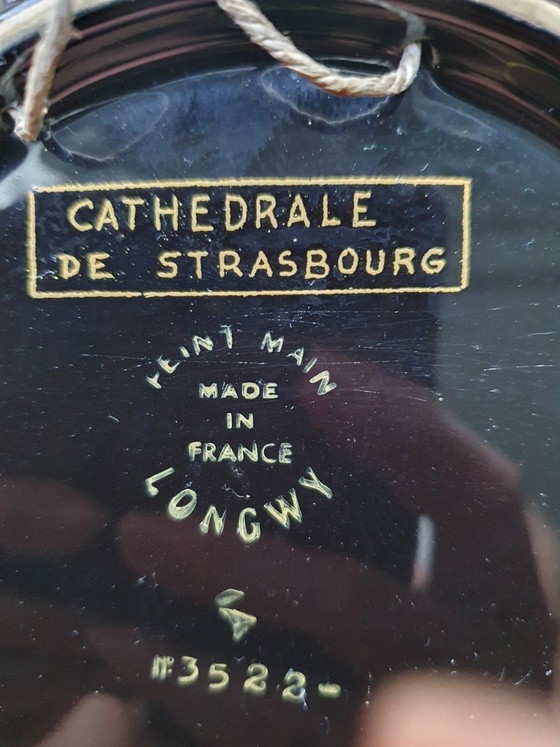 Plaque Longwy - Cathédrale De Strasbourg (N 3522) - 1950/'60 – Décorations murales, Ceramic (photo 8 of 8)