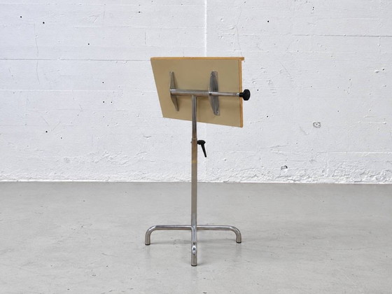 Pupitre d'Orchestre avec Structure en Acier Chromé & Plateau en Bois – Objets déco, Chrome (photo 2 of 13)