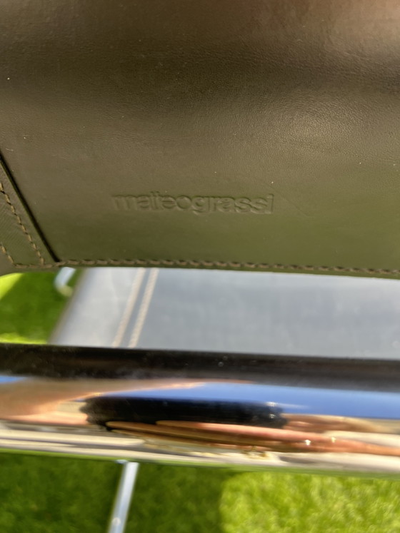 6 sillas con arnés de cuero Matteo Grassi Tube Slide negras – Sillas de comedor, Leather, Metal (photo 11 of 13)