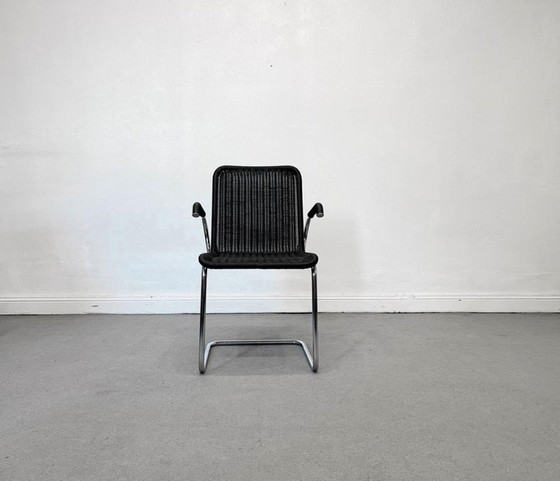 1/2 Tecta D41 Chair Wicker black Bauhaus – Armchairs, Chrome (photo 4 of 12)