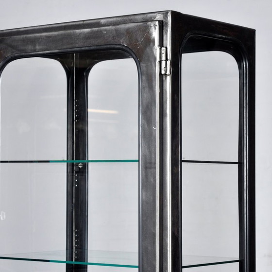 Image 1 of Vintage Iron And Glass Display Cabinet, 1970s