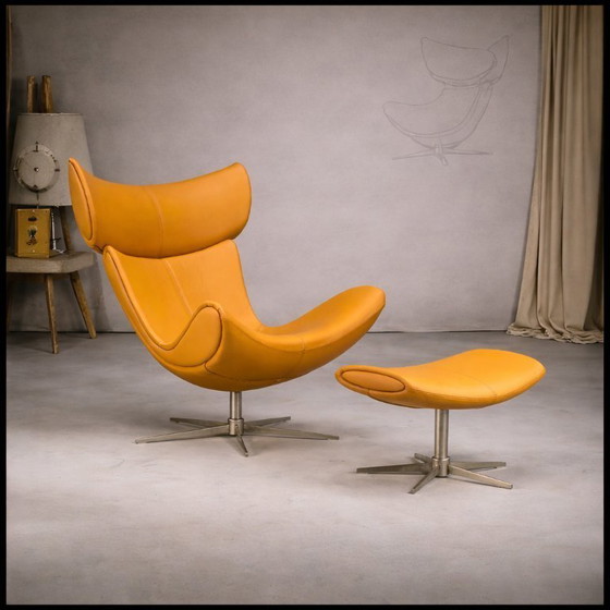 Image 1 of Set of Imola Lounge Chair and Ottoman attributed to Henrik Pedersen for BoConcept, 2000s
