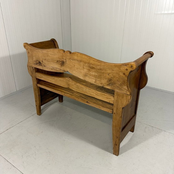 Image 1 of Antique oak bench 1900's