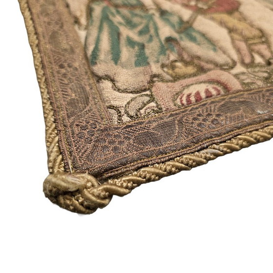 Image 1 of Vintage Rosel wandkleed met Middeleeuws decor, jaren 50