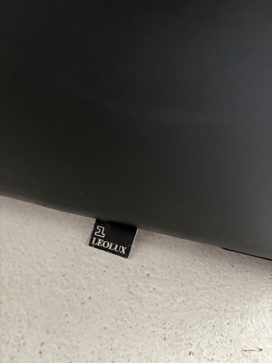 Image 1 of Leolux design sofa + armchair – black leather