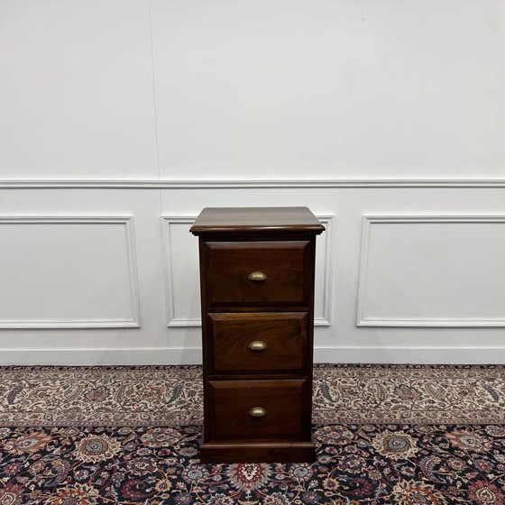 Cómoda clásica inglesa, Madera, Latón, Marrón, Italian Design (foto 4 de 10)