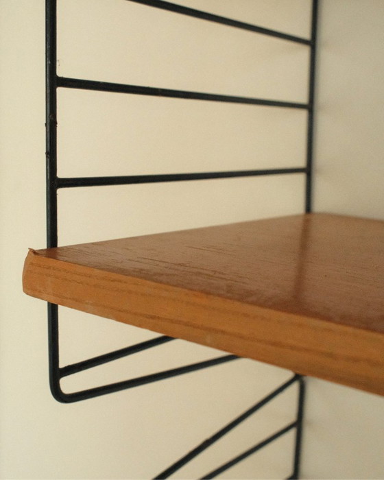 Image 1 of Système d'étagères murales vintage, armoire murale, support mural