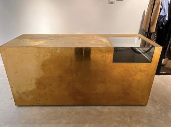 Image 1 of Unique designer brass shop counter