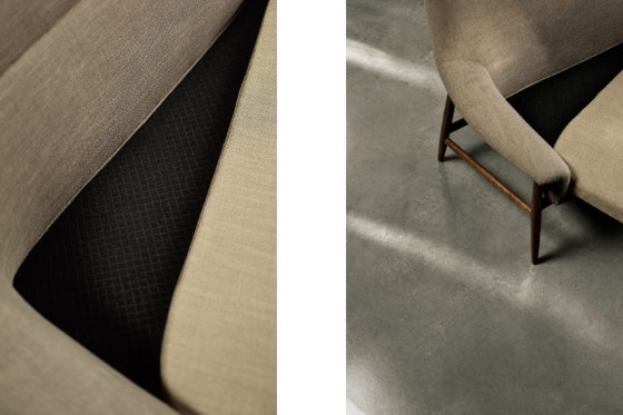 Zweisitzer-Sofa „Grace“ im skandinavischen Mid-Century-Stil mit braunem Stoffbezug von IKEA, Baujahr 1961 (photo 12 of 27)
