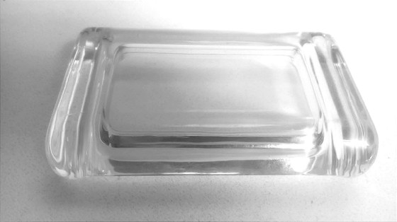 Image 1 of Bandeja de cristal para guardar ropa, década de 1960, 17,5 cm de ancho.