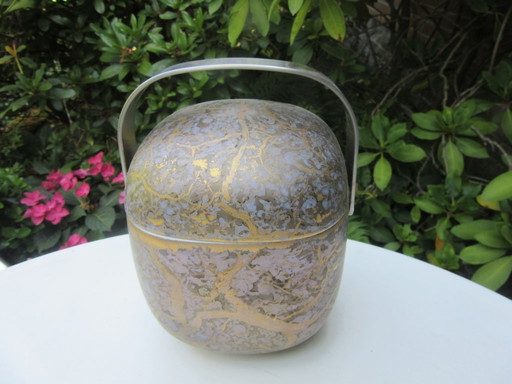 Rosenthal-H. Dresler-Goldfeuer-Timo Sarpaneva-Suomi, Ciotola con coperchio, Bomboniera 