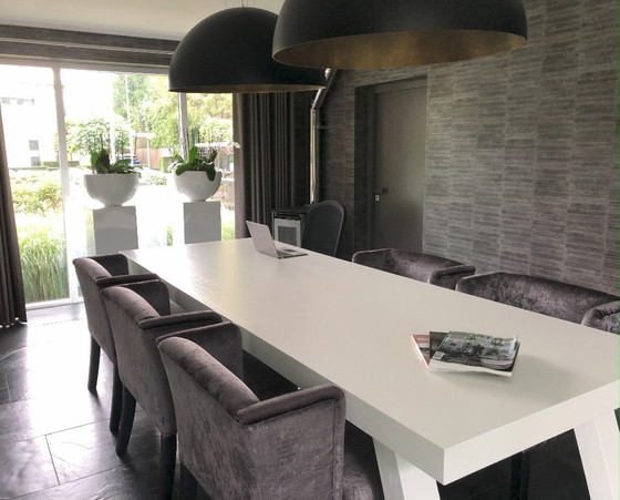 Image 1 of Half dome lamp Ø 90 cm – carbon, gold/anthracite – Duran Interiors