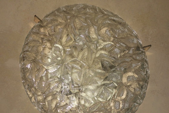 Image 1 of Plafón Kaiser Leuchten de vidrio y latón, años 70