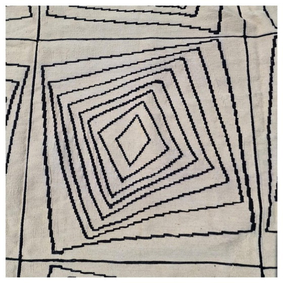Tapiz Op Art de Victor Vasarely – Diseño geométrico de lana tejido a mano – Alfombras, Wool (photo 11 of 11)