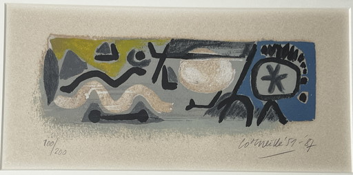 CORNEILLE (1922-2010) April in Parijs 2(1987) zeefdruk