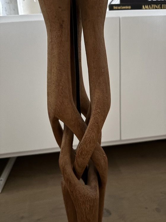 Image 1 of Danisch design teakhouten lamp 