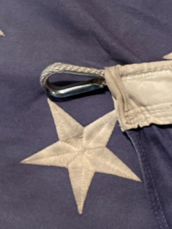 Image 1 of Bandiera americana d'epoca con stelle cucite
