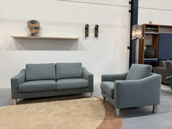 Image 1 of Leolux Antonia Bank 2,5 Zits Blauw stof 