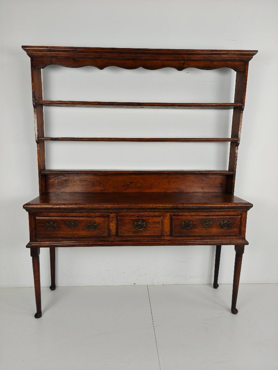 Image 1 of Late Georgian 18th-century Welsh sideboard – solid oak